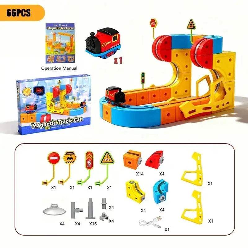 Magnetic Train Set For Kids Educational STEM Building Toy - Image 10