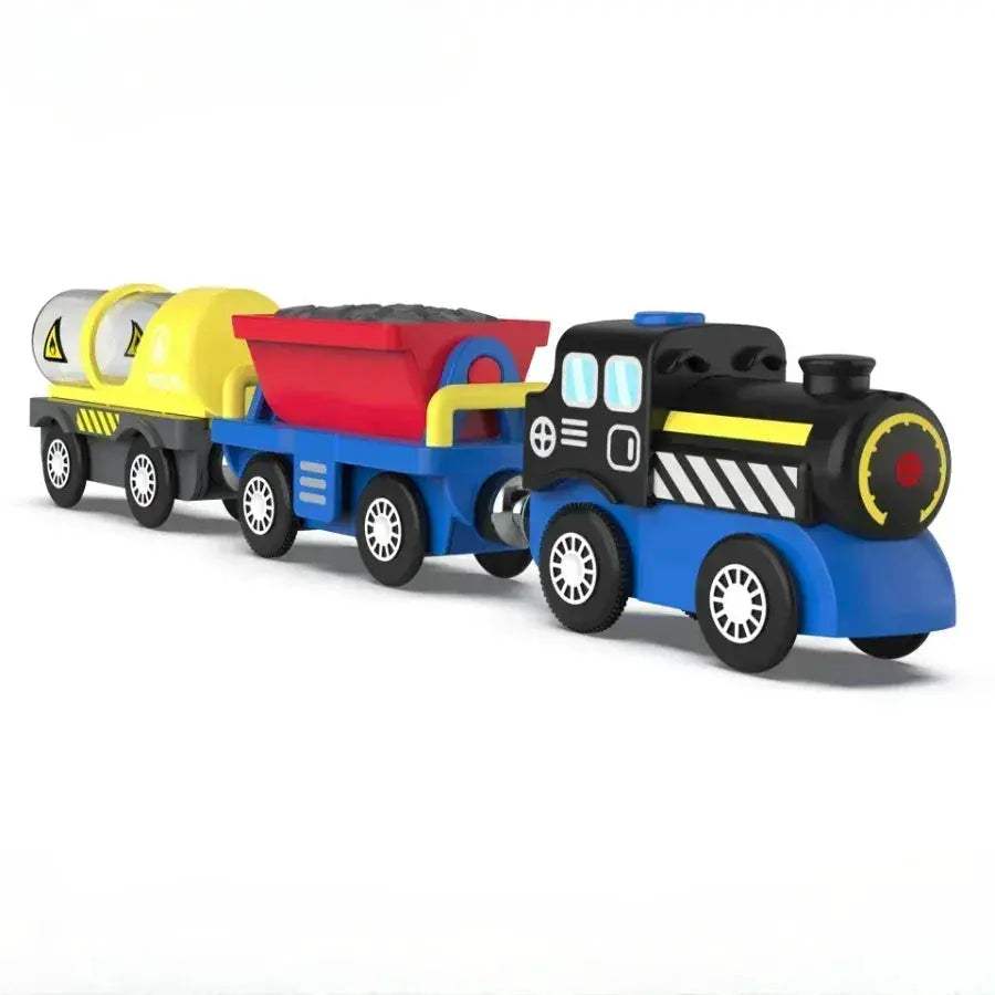 Magnetic Wooden Train Set Educational Toy For Kids - Image 5