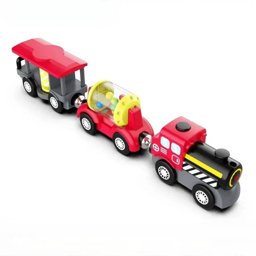 Magnetic Wooden Train Set Educational Toy For Kids - Image 6