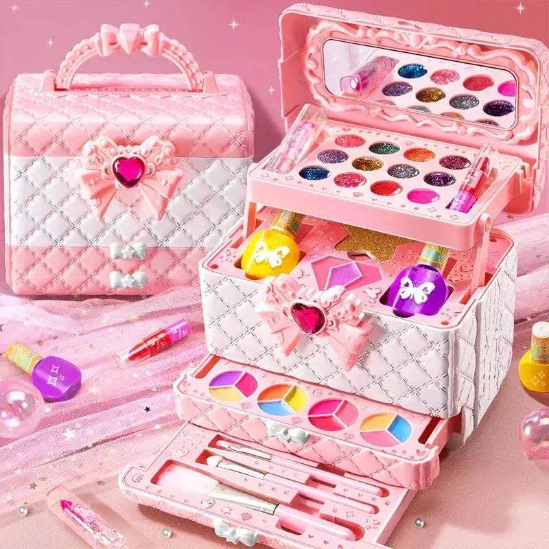 Princess Makeup Toy Case Kit With Non Toxic Polish Lipstick - Image 2