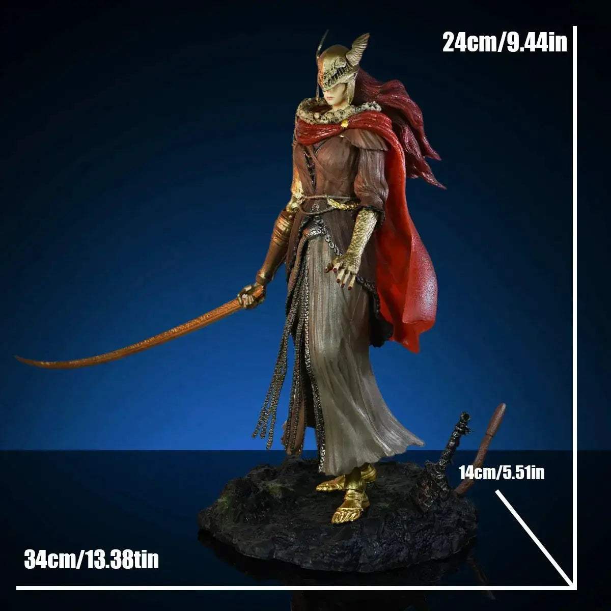 Malenia Blade of Miquella Anime Figure, ELDEN RING Valkyrie Figurine PVC Statue 24 CM - Image 5