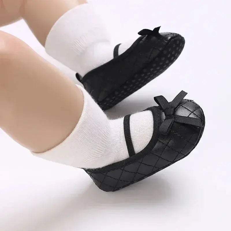 Mary Jane Baby Shoes First Walkers Non Slip Soft Sole