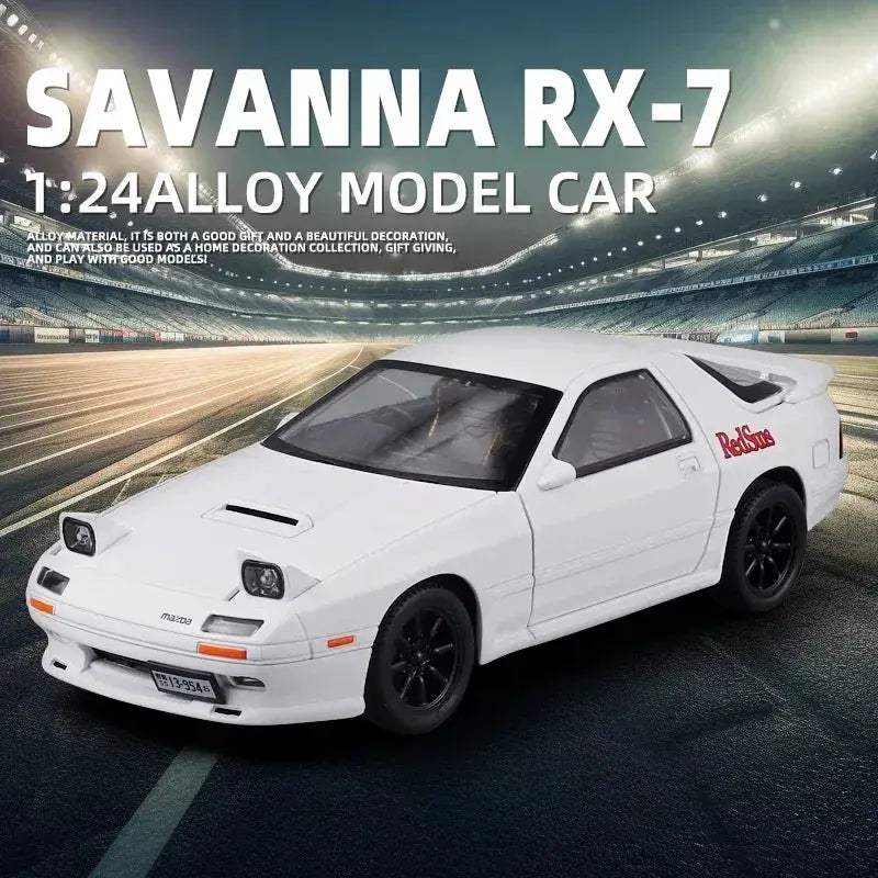 Mazda RX7 Diecast Alloy Model Car Sound and Light for Adults - Image 2