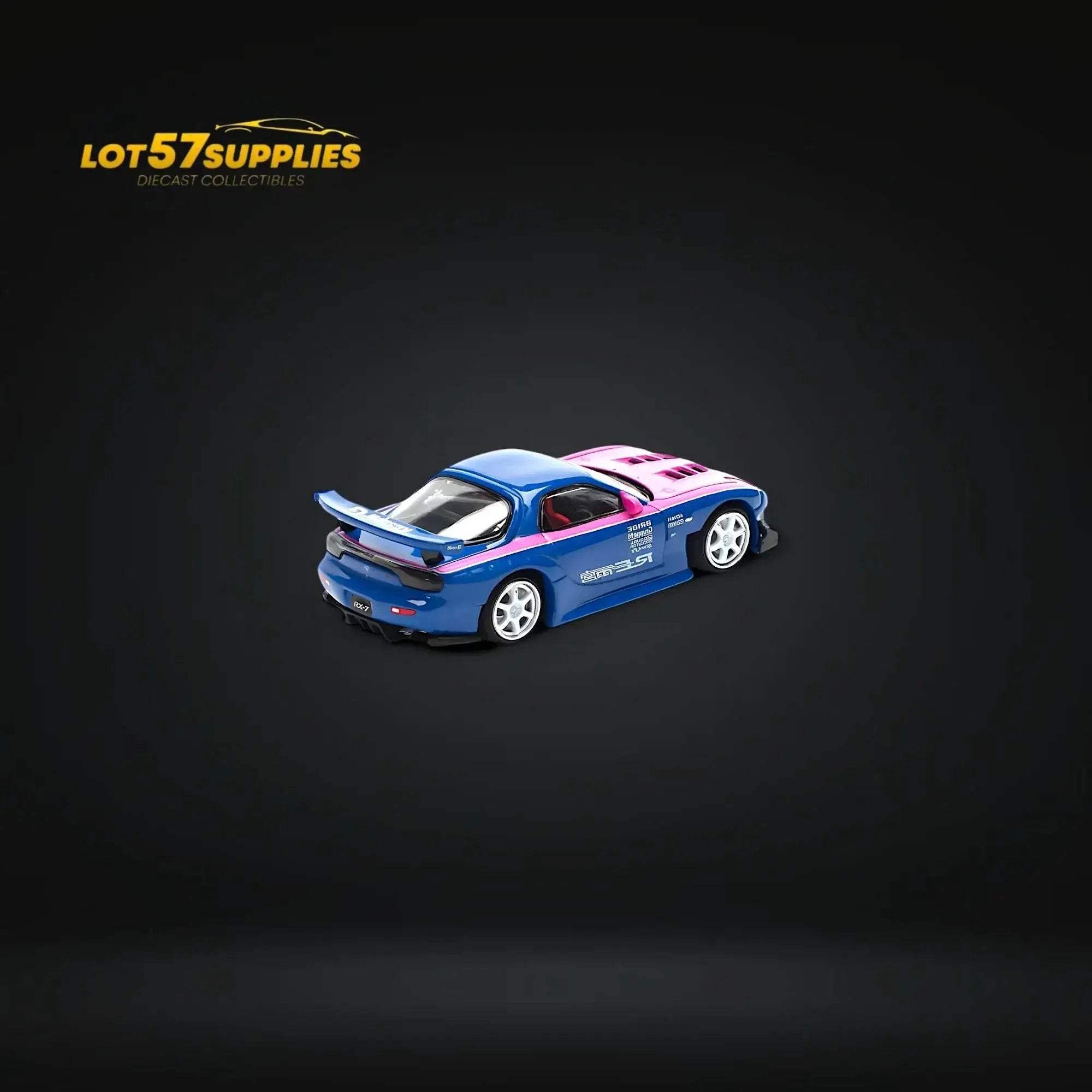 Mazda RX7 Diecast RE Amemiya Limited Edition Blue Pink - Image 2