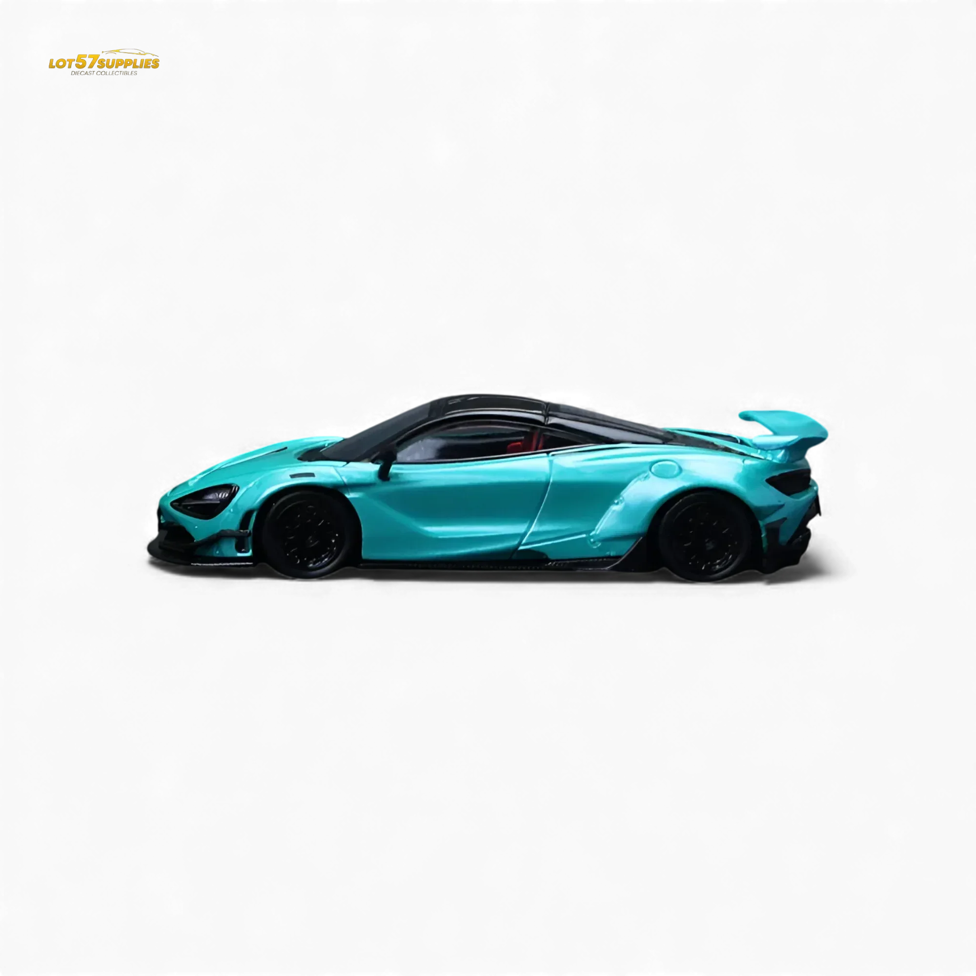 McLaren 720S Diecast Model 1 64 Scale Cyan Blue Preorder - Image 3