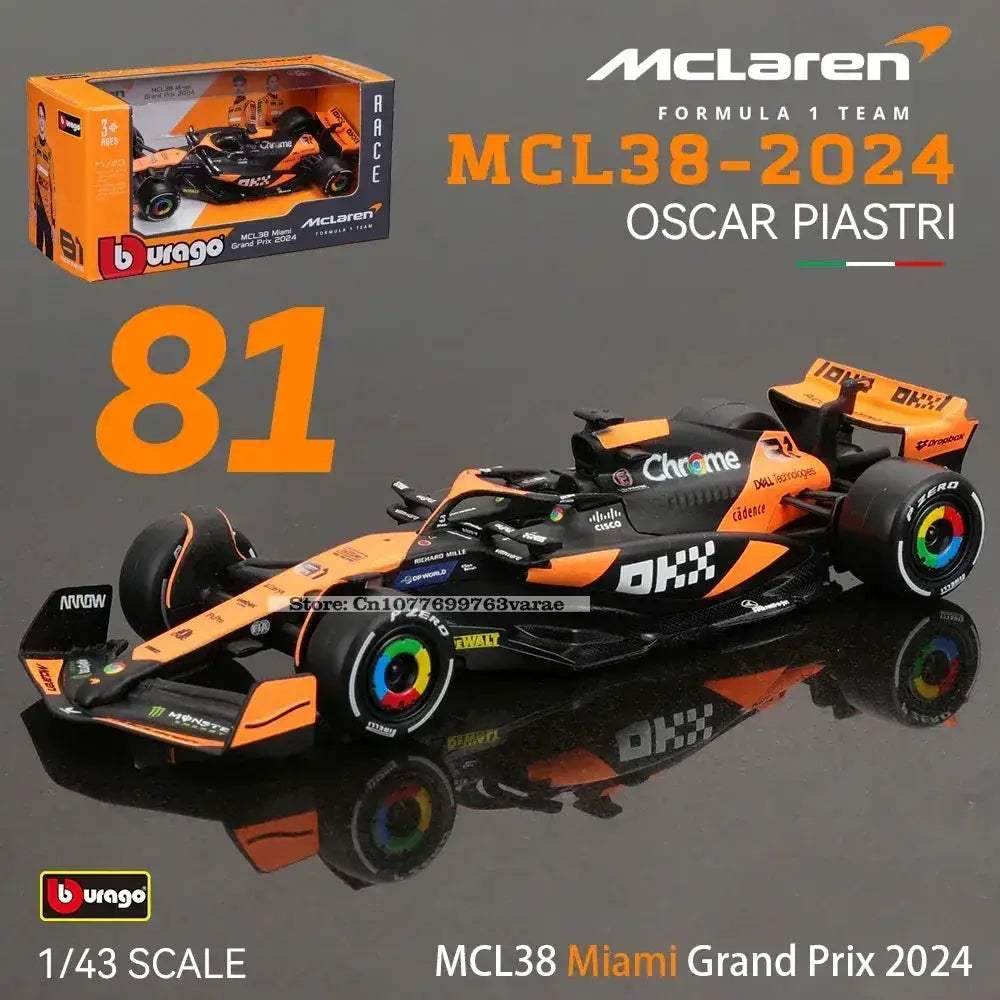 McLaren F1 Diecast Car Monaco Grand Prix Model Collectible - Image 30