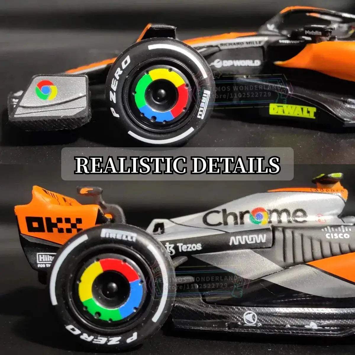 McLaren MCL60 F1 Diecast Model 1:43 Scale With Signature Display - Image 6