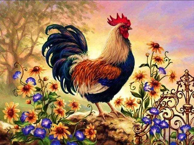 Meian Chicken DIY Cross Stitch Kit 11CT Printed Canvas Embroidery - Image 11