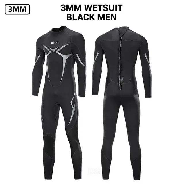 Mens Neoprene 3mm Wetsuit for Surfing and Diving Comfort - Image 7
