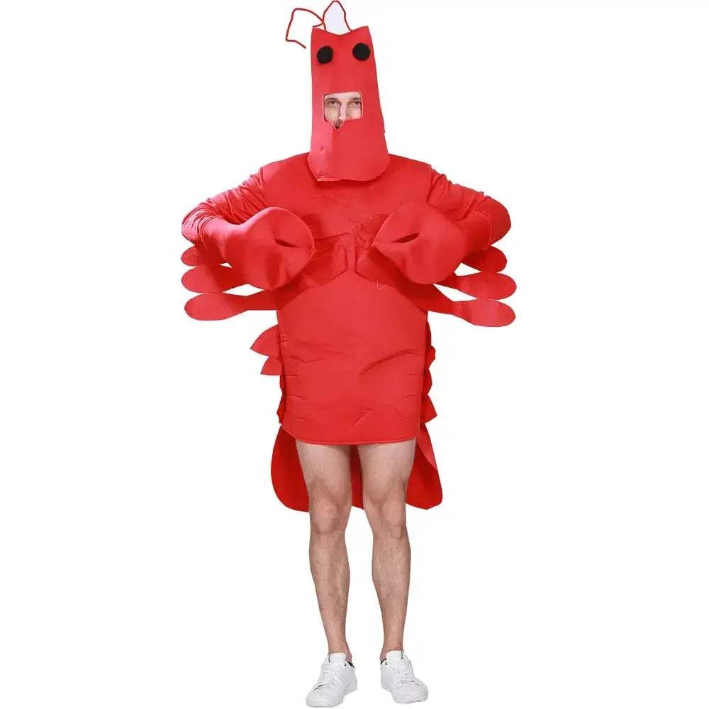 Adult Lobster Costume Cosplay Red Crayfish Outfit for Halloween - Image 3