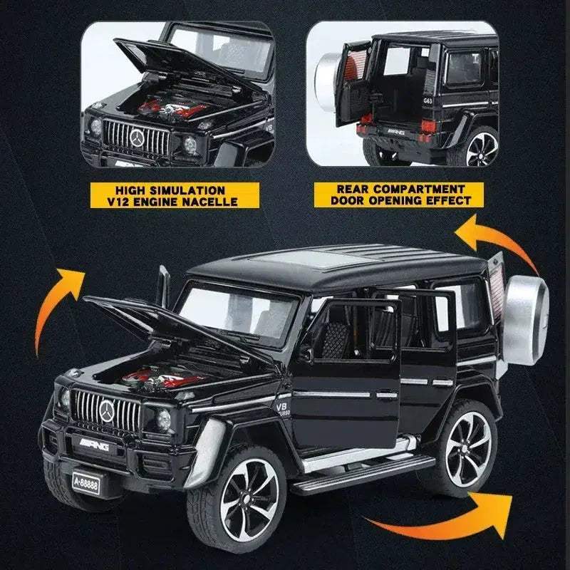 Mercedes Benz G63 1:32 Diecast Metal Model Car With Sound And Light - Image 4