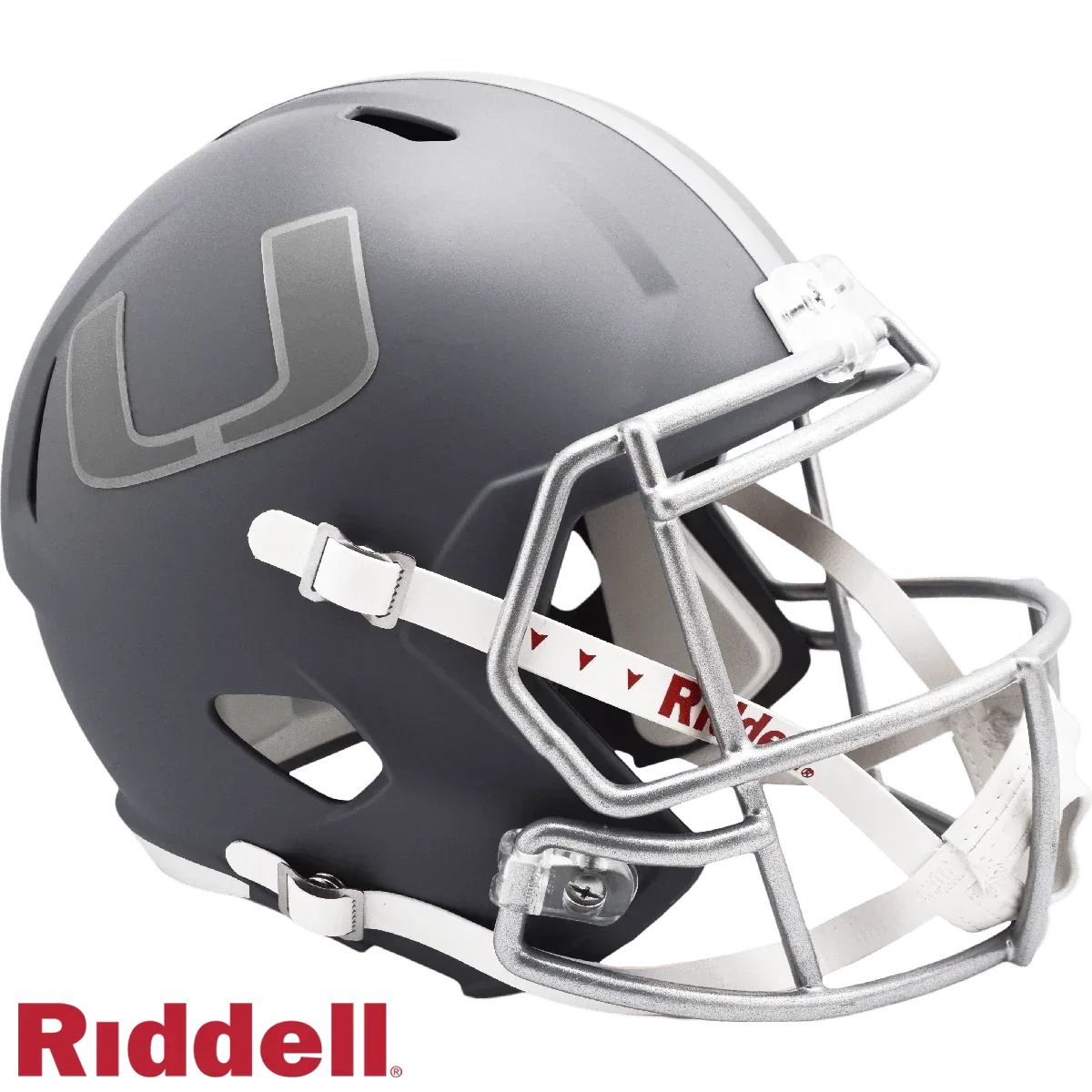 Miami Hurricanes Helmet Riddell Replica Slate Alternate
