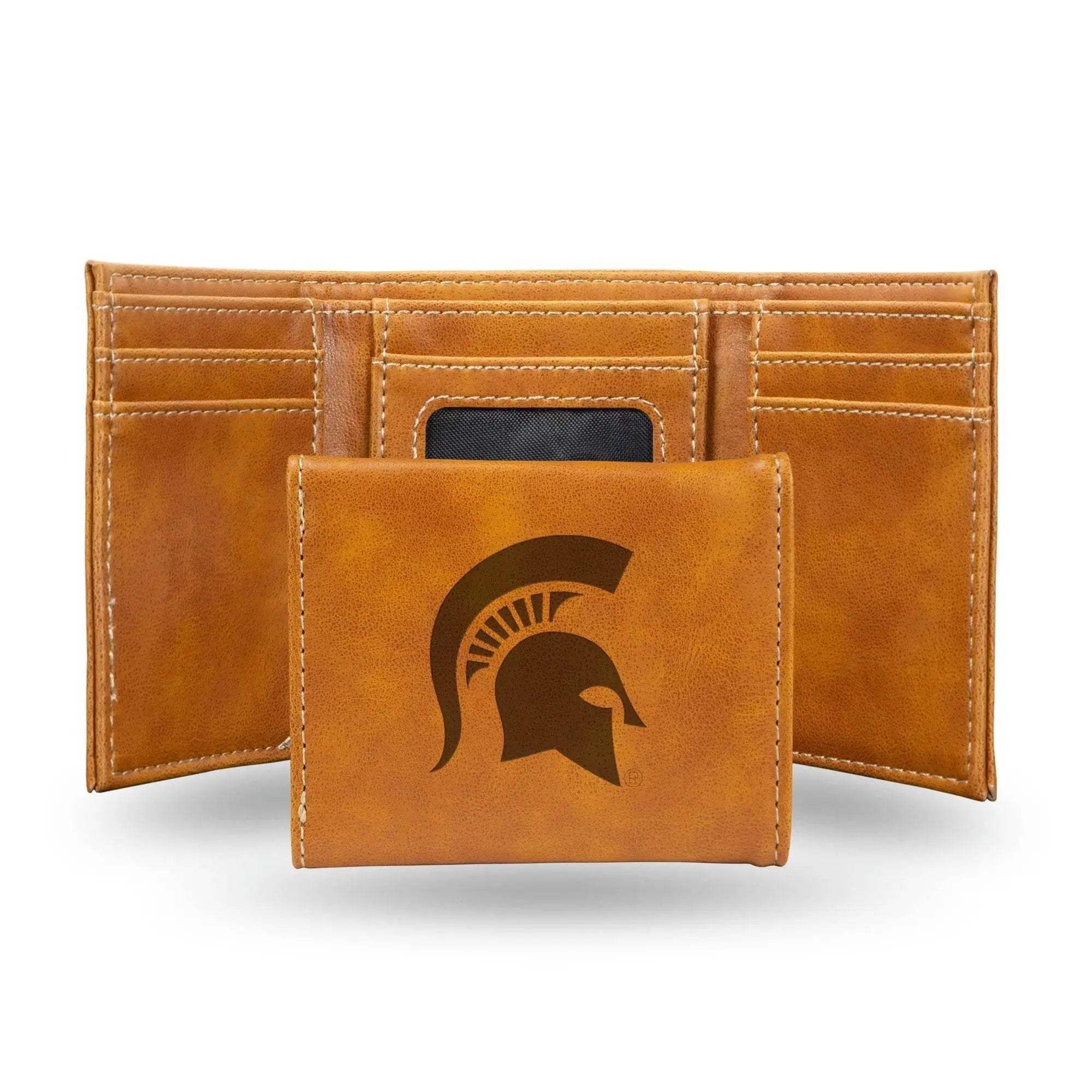 Michigan State Spartans Wallet Trifold Laser Engraved Gift