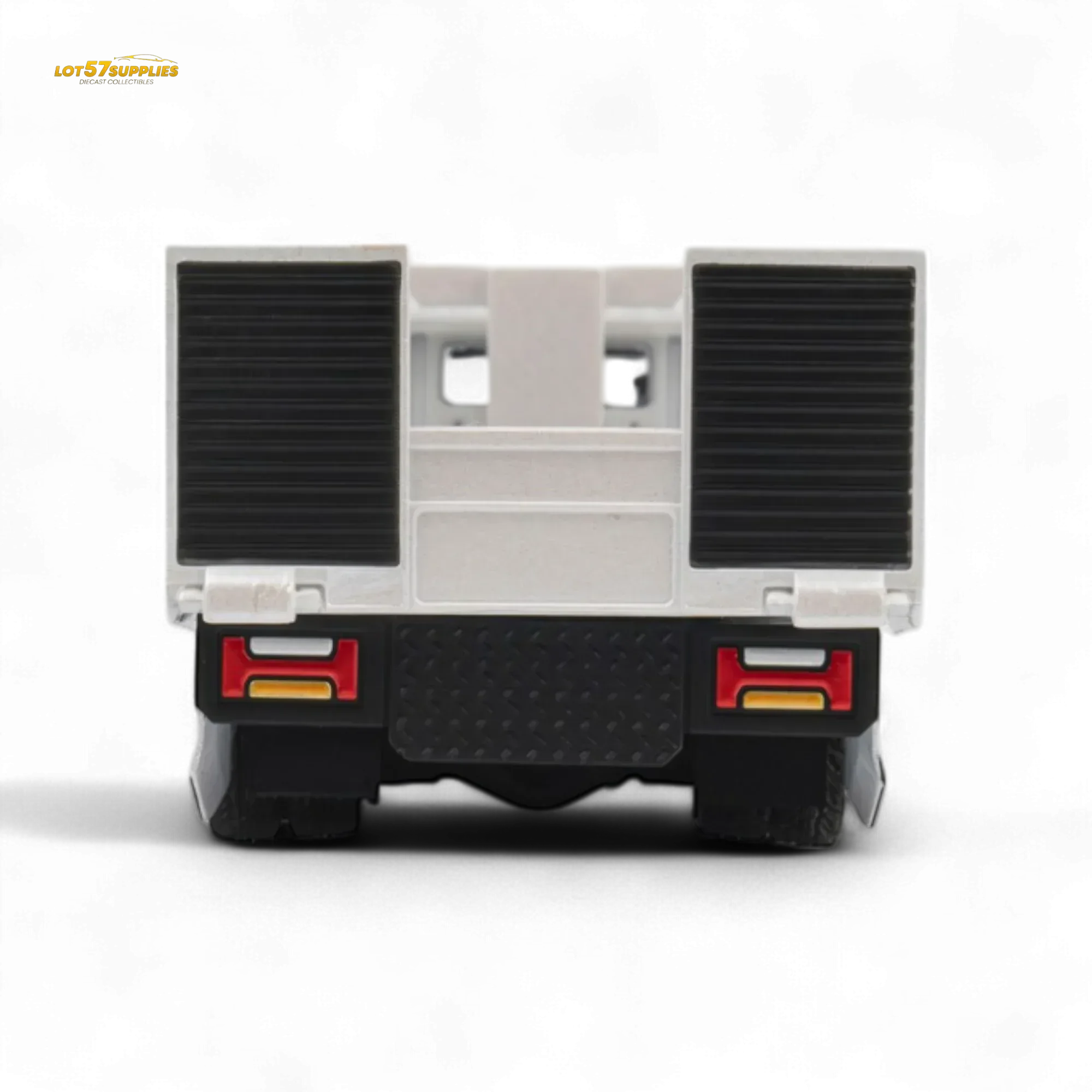 MicroTurbo Hino 300 Flat Bed Truck Pandem Rocket Bunny White 1:64 - Image 8