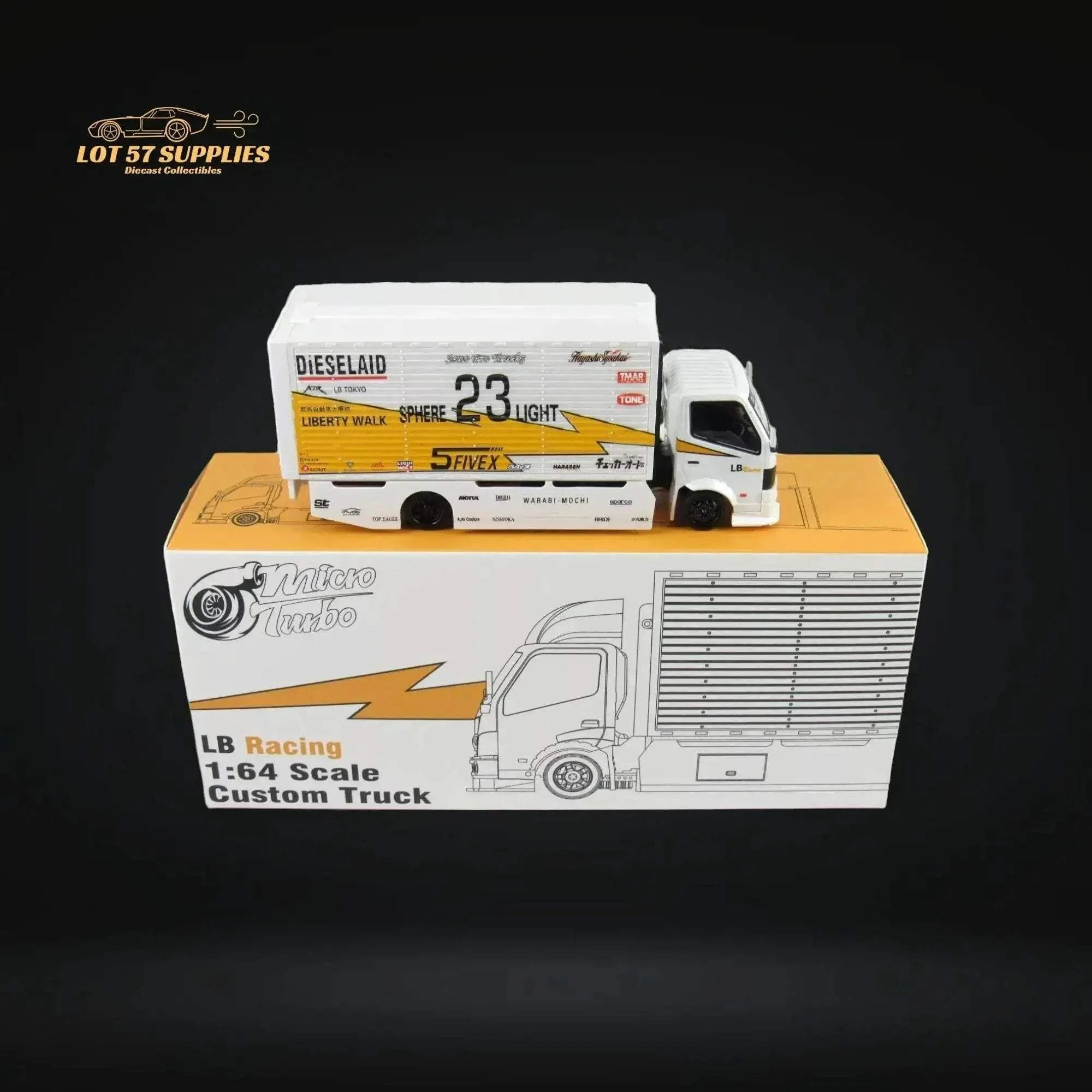 MicroTurbo Hino 300 LBWK Silhouette Lighting #23 1:64 - Image 3