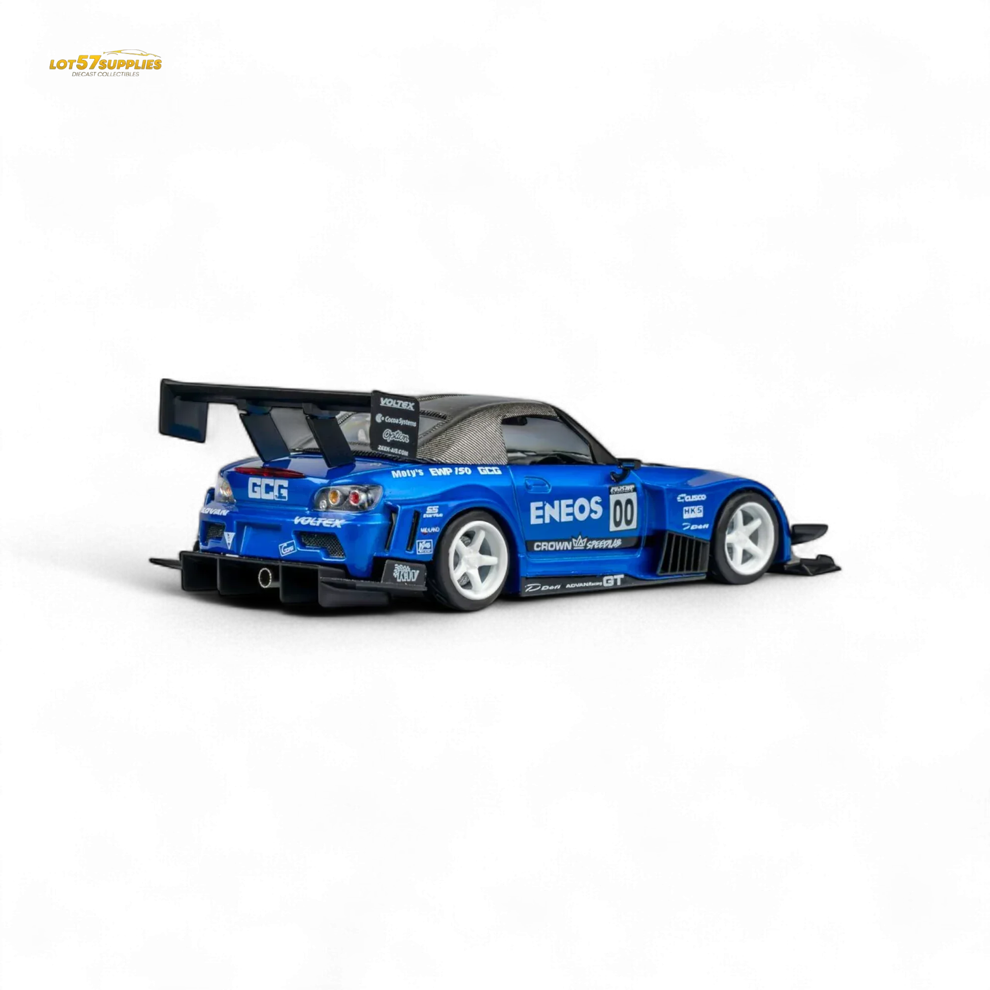 MicroTurbo Honda S2000 ENEOS #00 TOP FUEL - Candy Blue 1:64 - Image 10