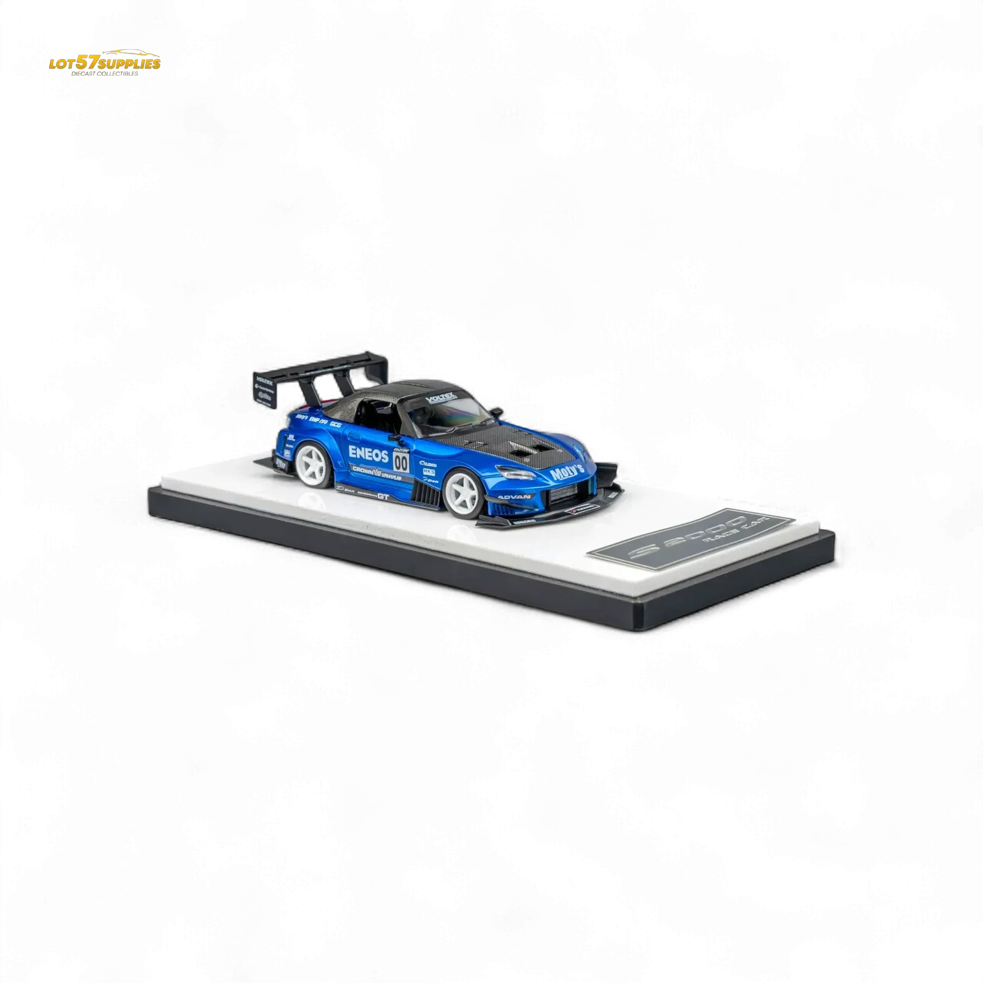 MicroTurbo Honda S2000 ENEOS #00 TOP FUEL - Candy Blue 1:64 - Image 3