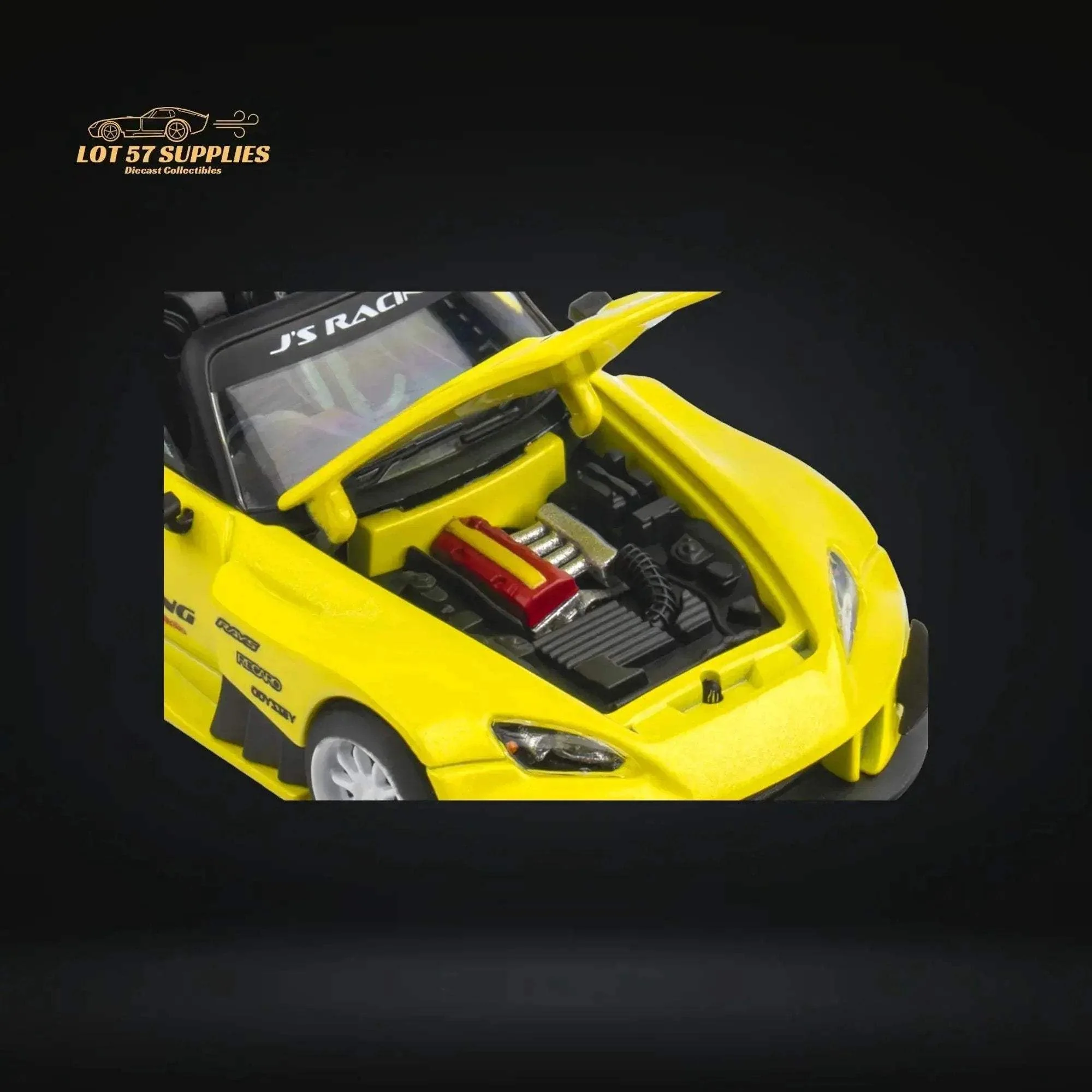 Microturbo Honda S2000 JS Racing Indy Yellow Pearl 1:64 - Image 12