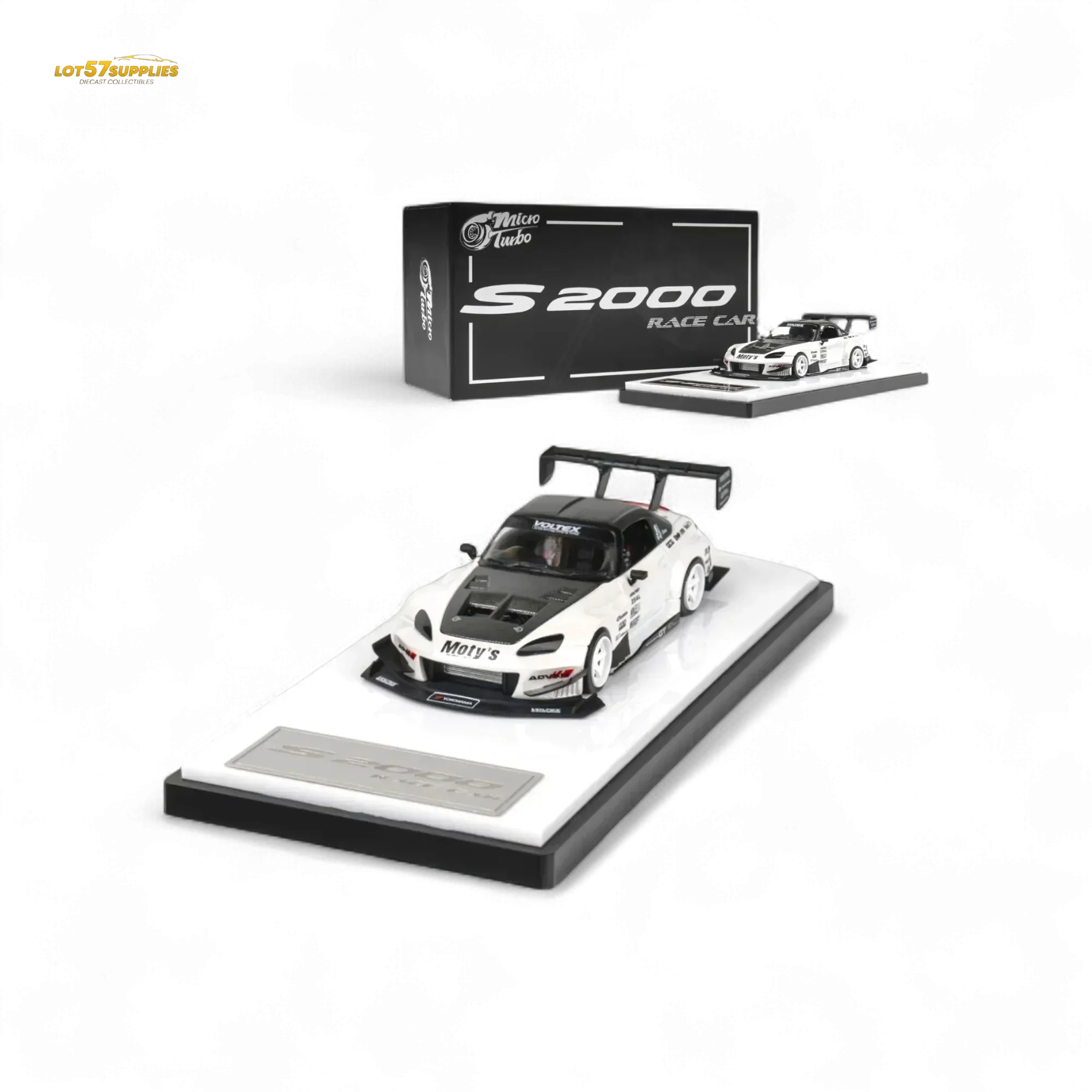 Microturbo Honda S2000 Metallic White 1:64