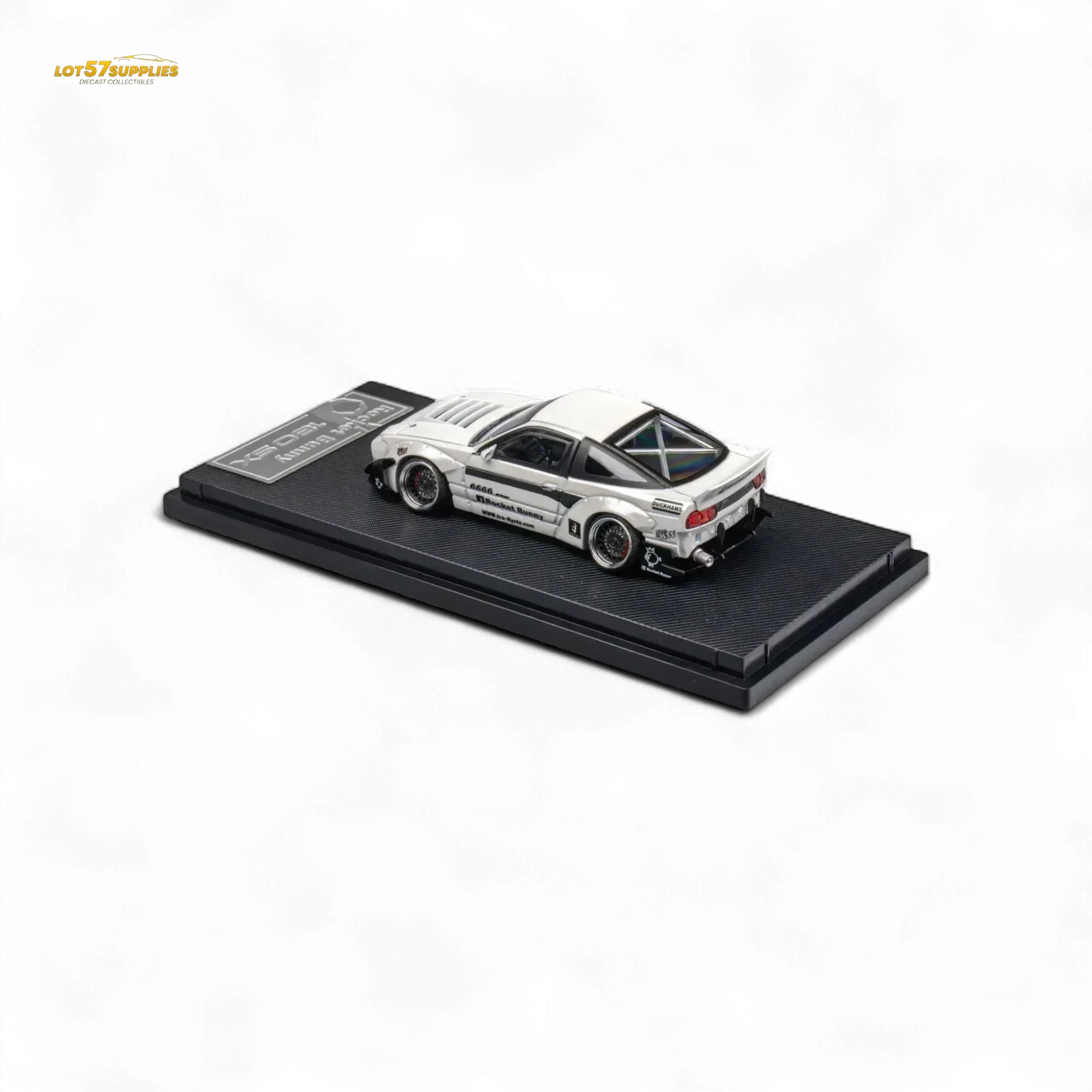MicroTurbo Nissan 180SX Pandem Rocket Bunny White 1:64 - Image 4