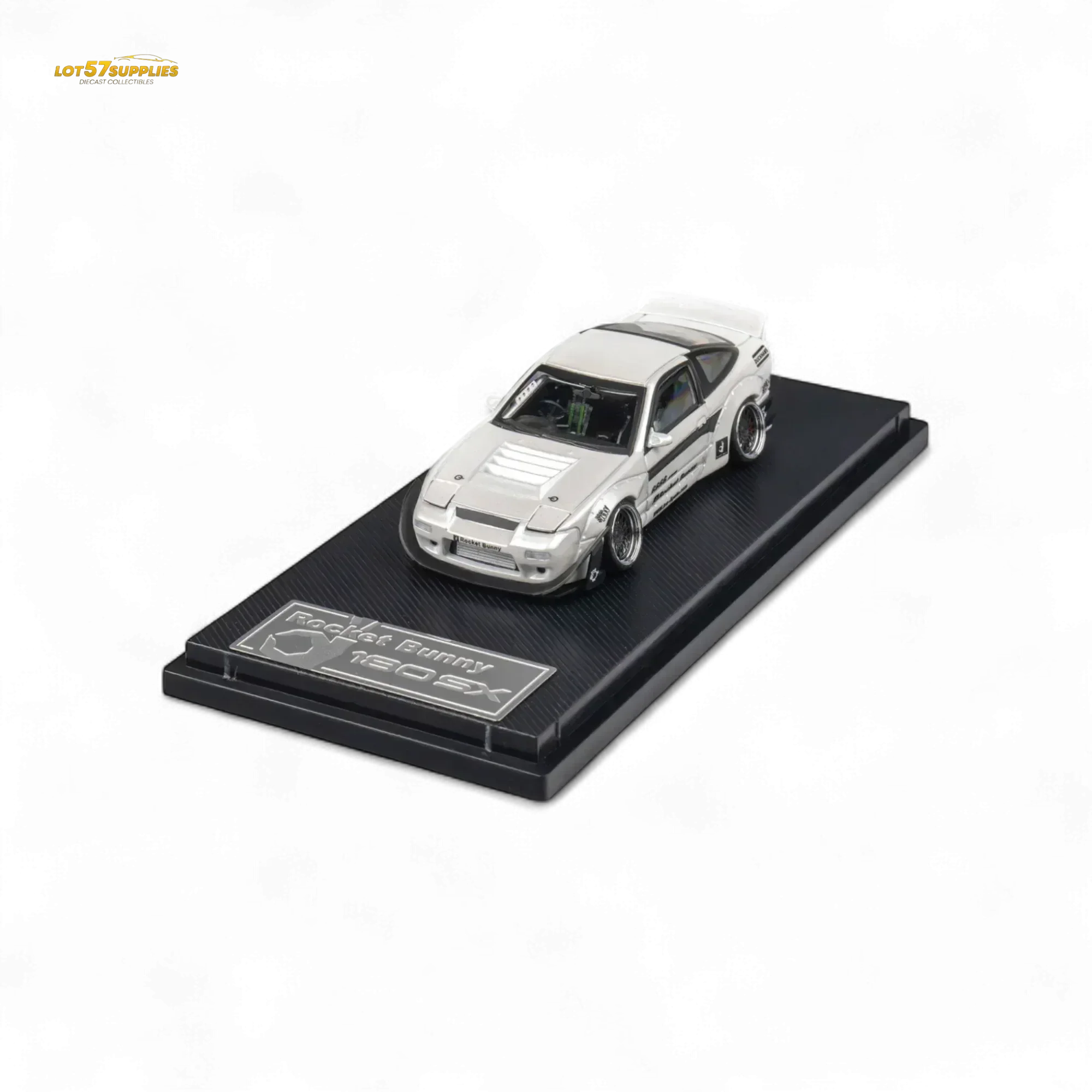 MicroTurbo Nissan 180SX Pandem Rocket Bunny White 1:64 - Image 5