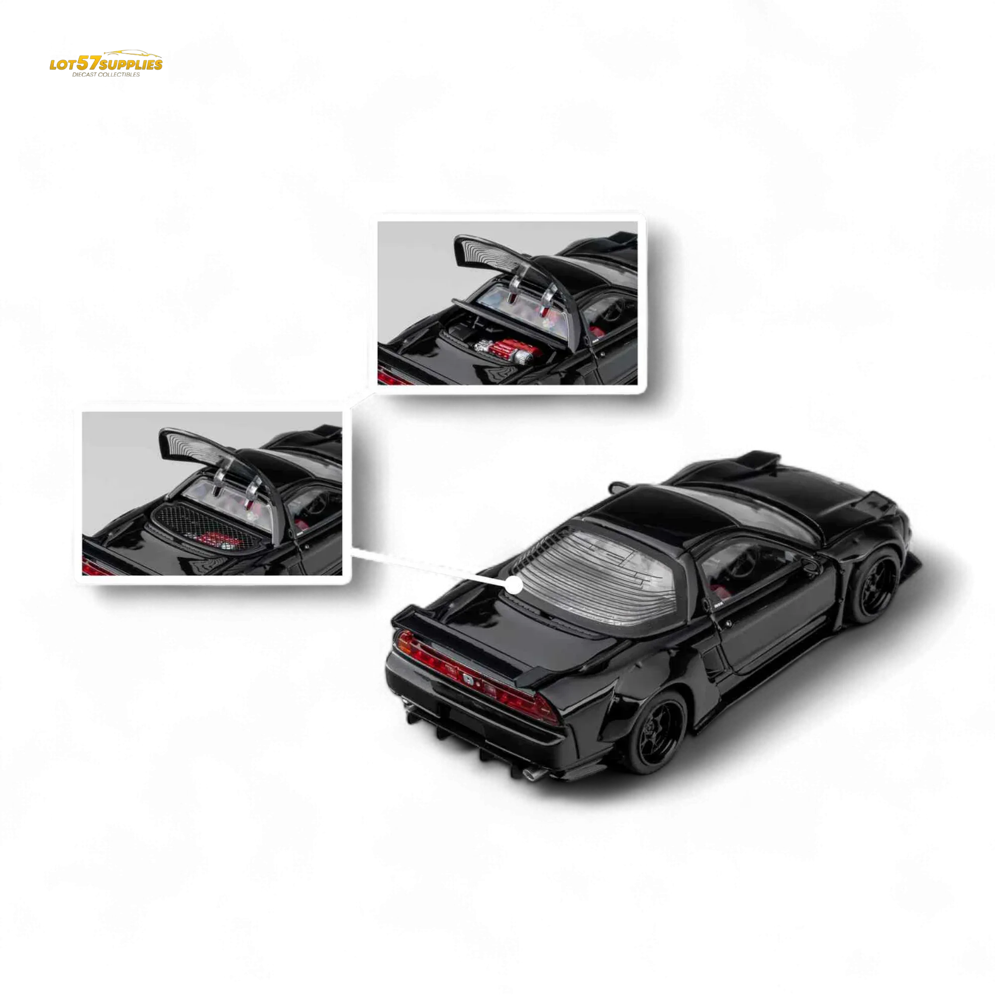 Microturbo NSX-R WideBody - Gloss Black 1:64 - Image 13