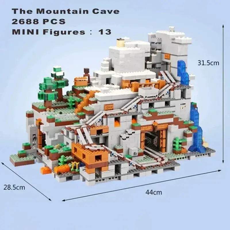 Minecraft Building Blocks Cave Set 2688 Pieces Educational Toy