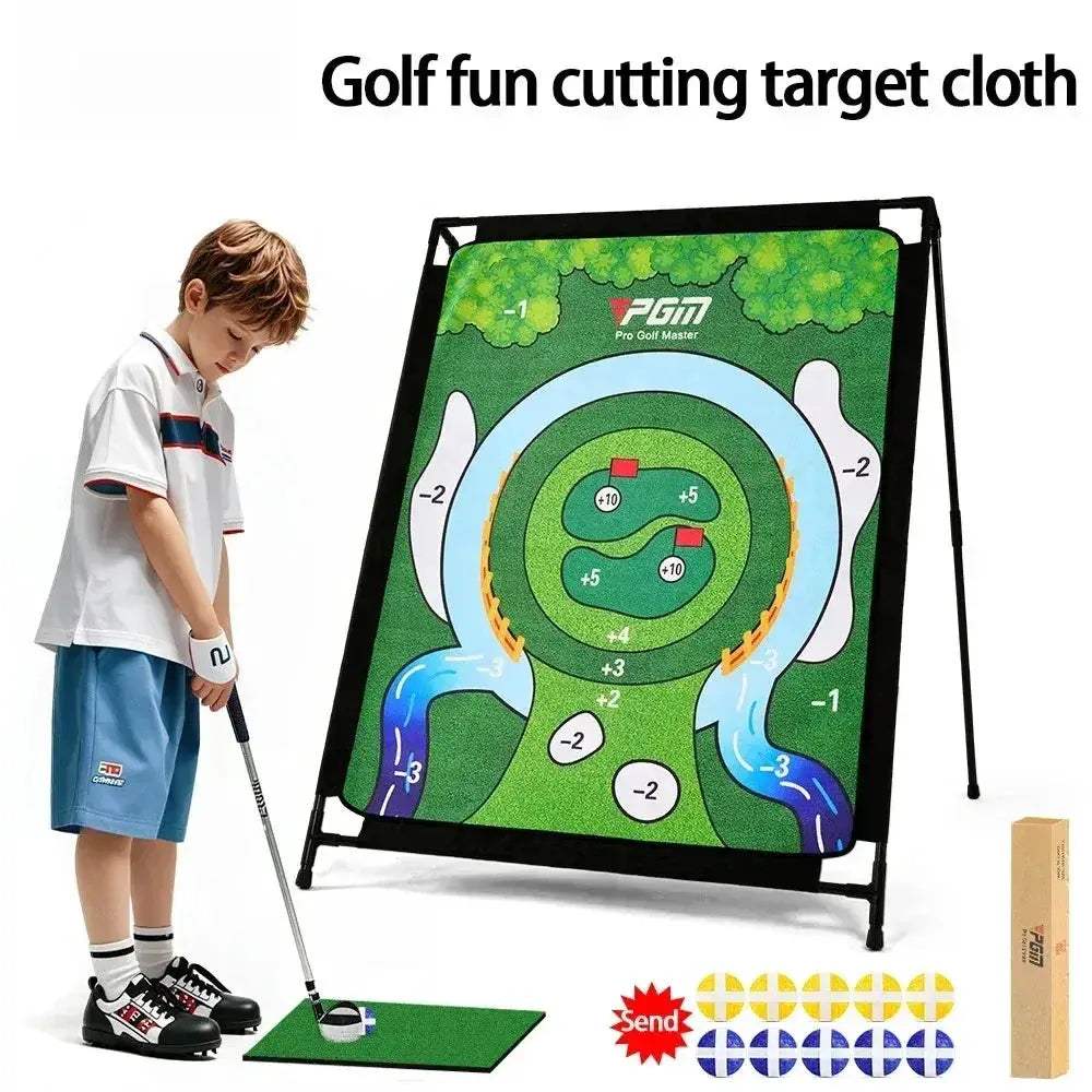 Mini Golf Practice Pad With Chipping Target Indoor Cloth - Image 2