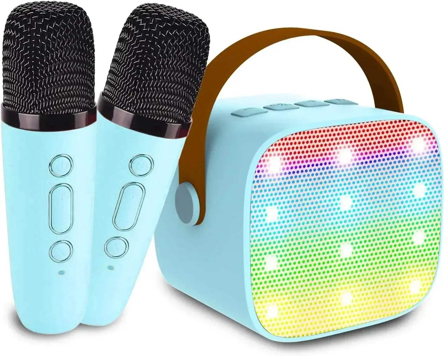 Mini Karaoke Machine With Bluetooth Speaker And 2 Wireless Mics - Image 8