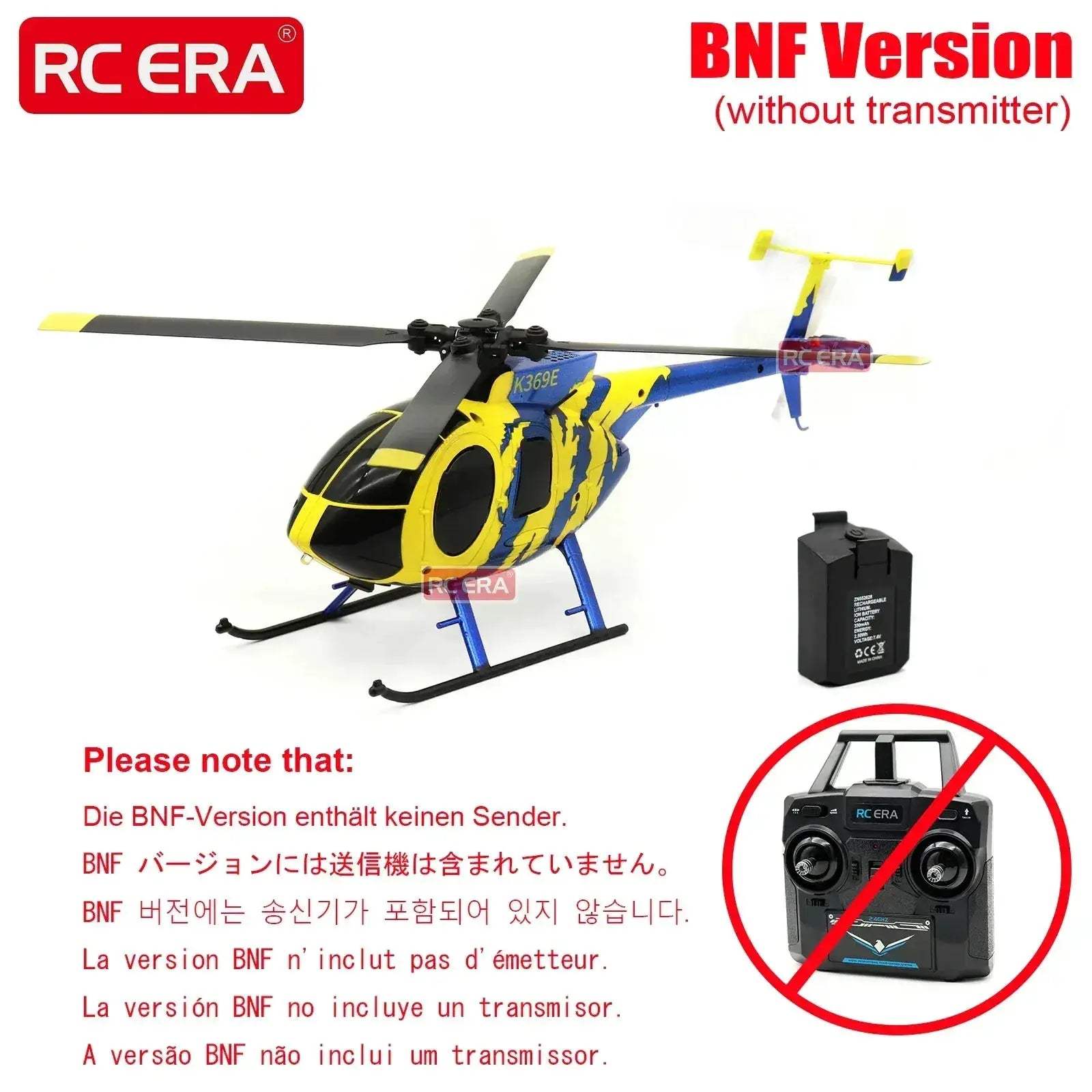 Mini MD500 RC Helicopter With Optical Flow Stabilization - Image 6