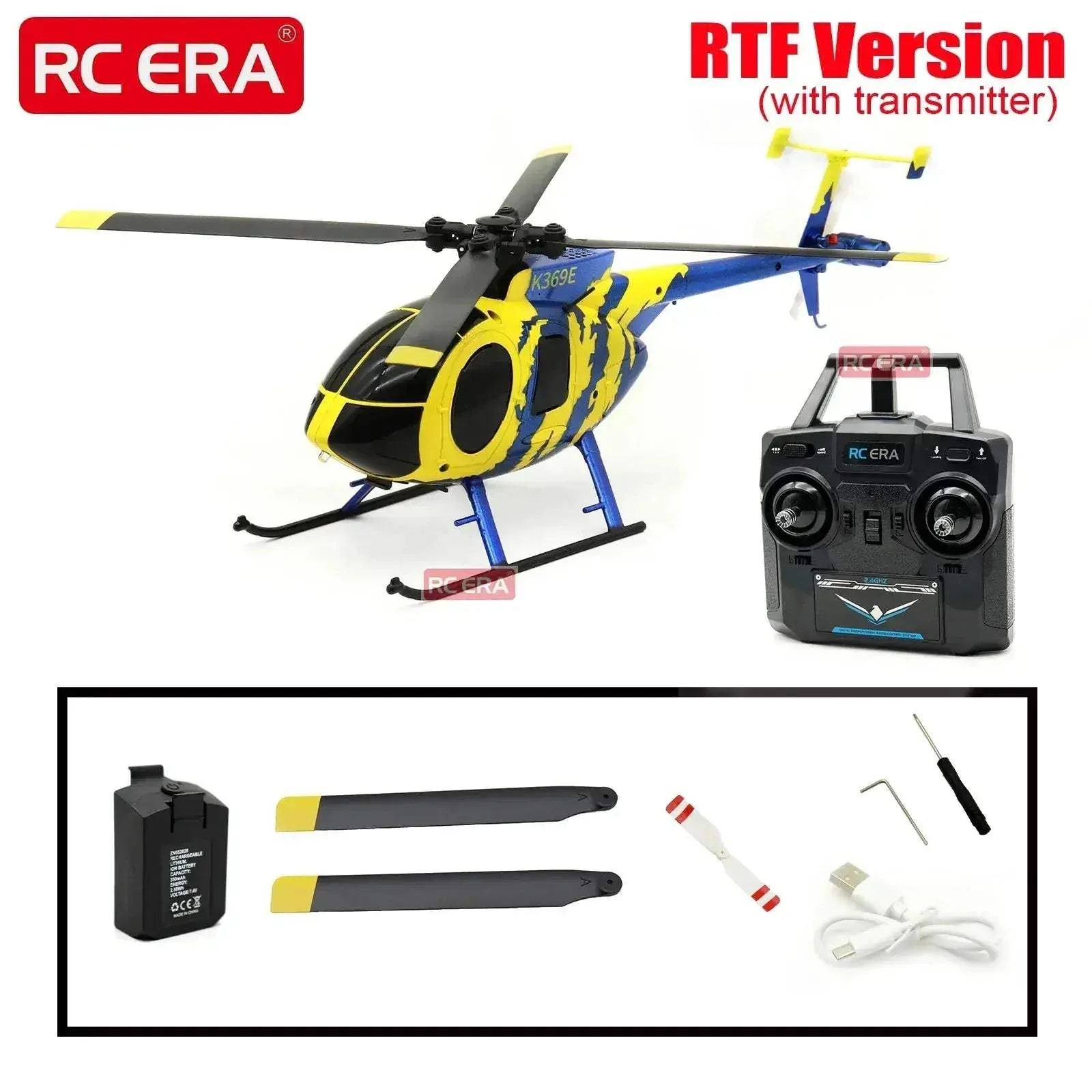 Mini MD500 RC Helicopter With Optical Flow Stabilization - Image 7