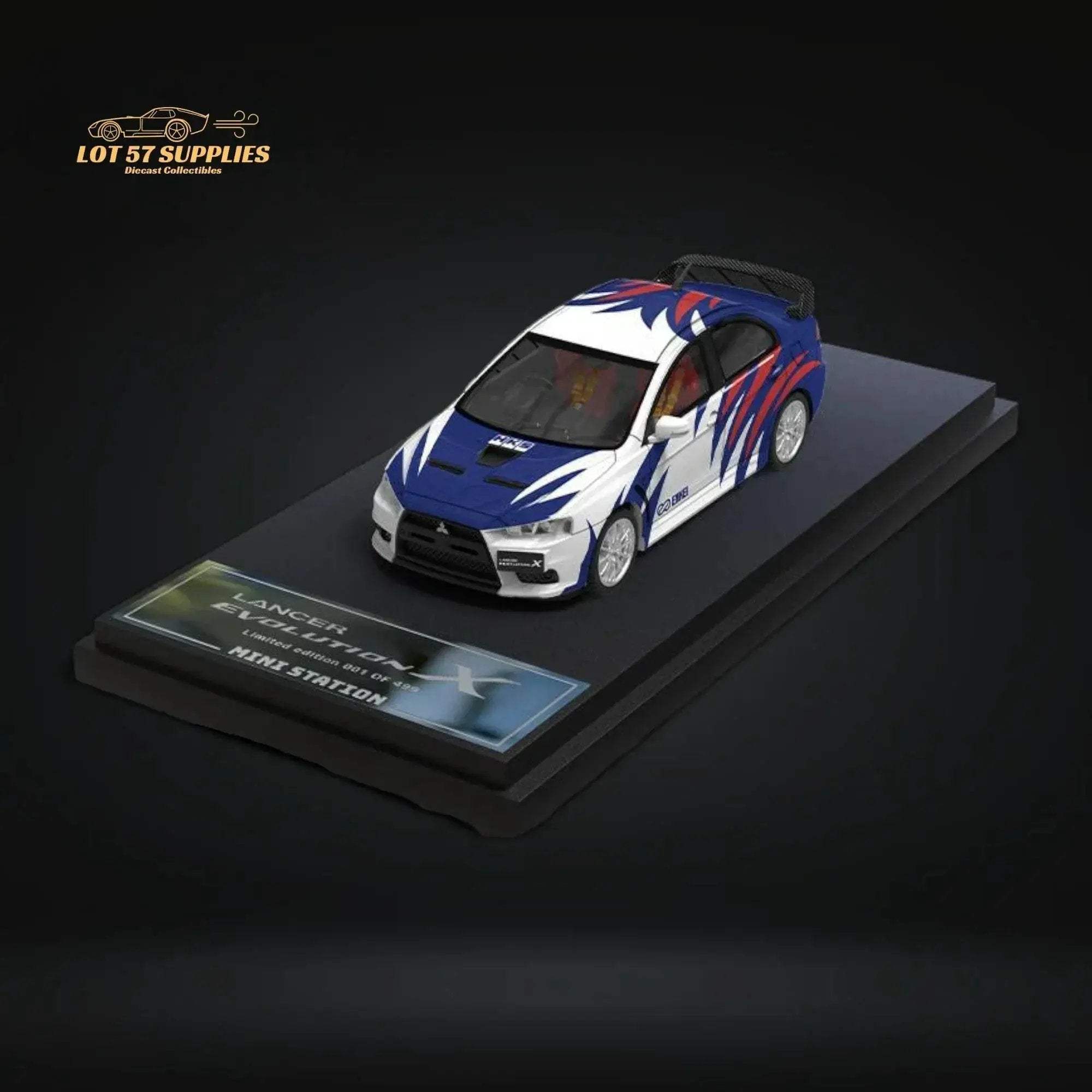 Mini Station Mitsubishi Lancer EVO X Need for Speed Black List #9 Livery 1:64 - Image 2