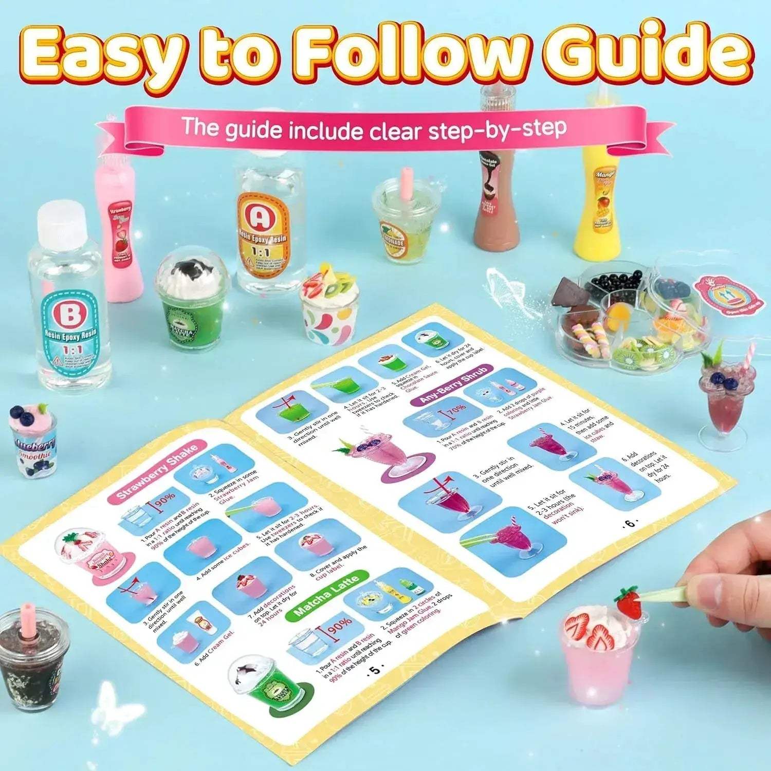 Miniature Drink Marker Kit For Creative Pretend Kitchen Fun - Image 3