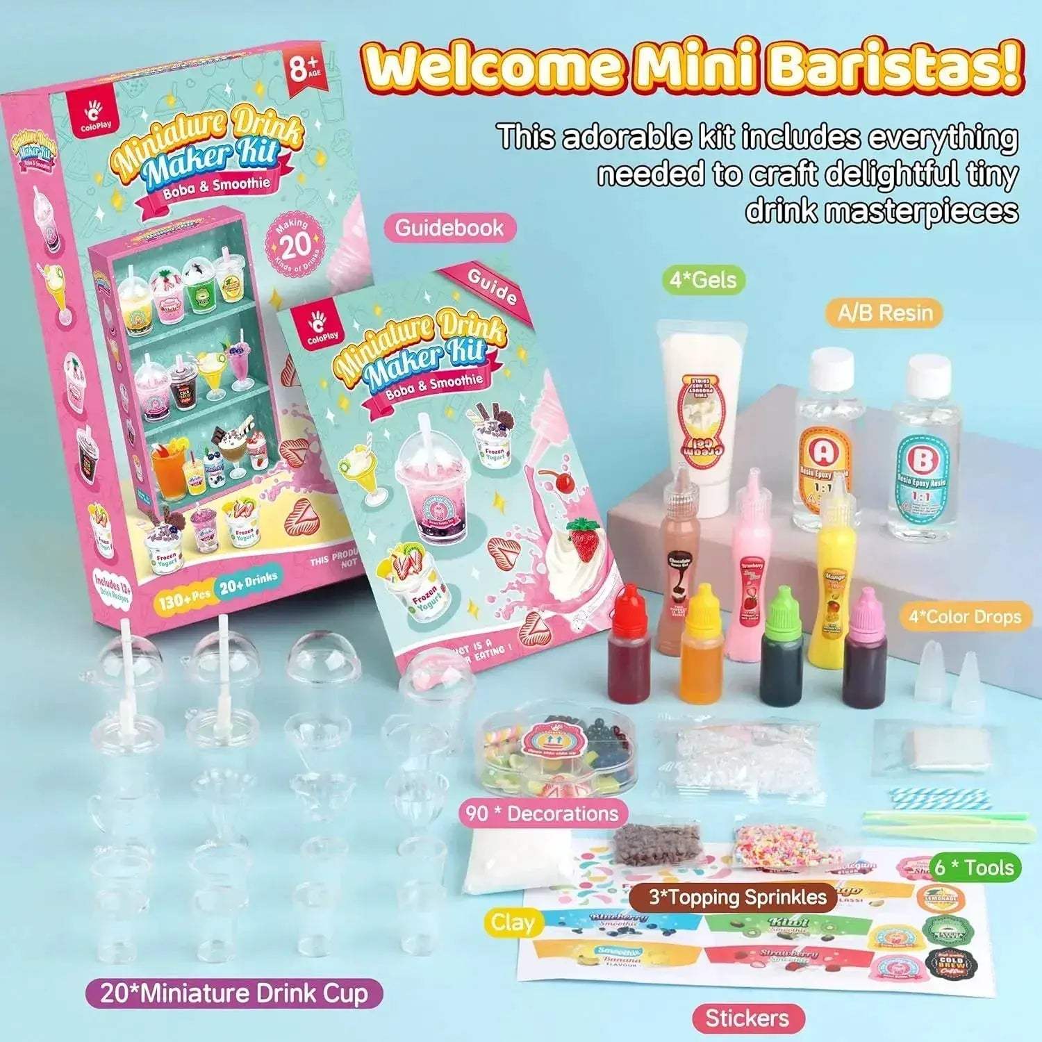 Miniature Drink Marker Kit For Creative Pretend Kitchen Fun - Image 4
