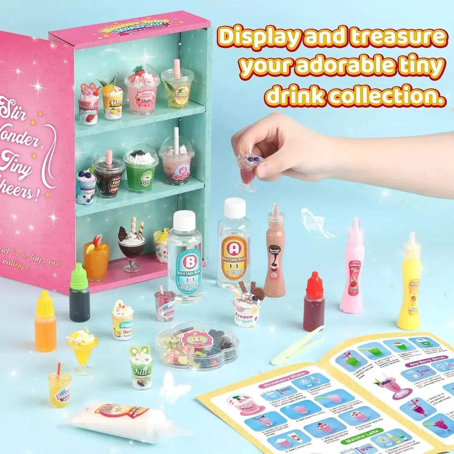 Miniature Drink Marker Kit For Creative Pretend Kitchen Fun - Image 6