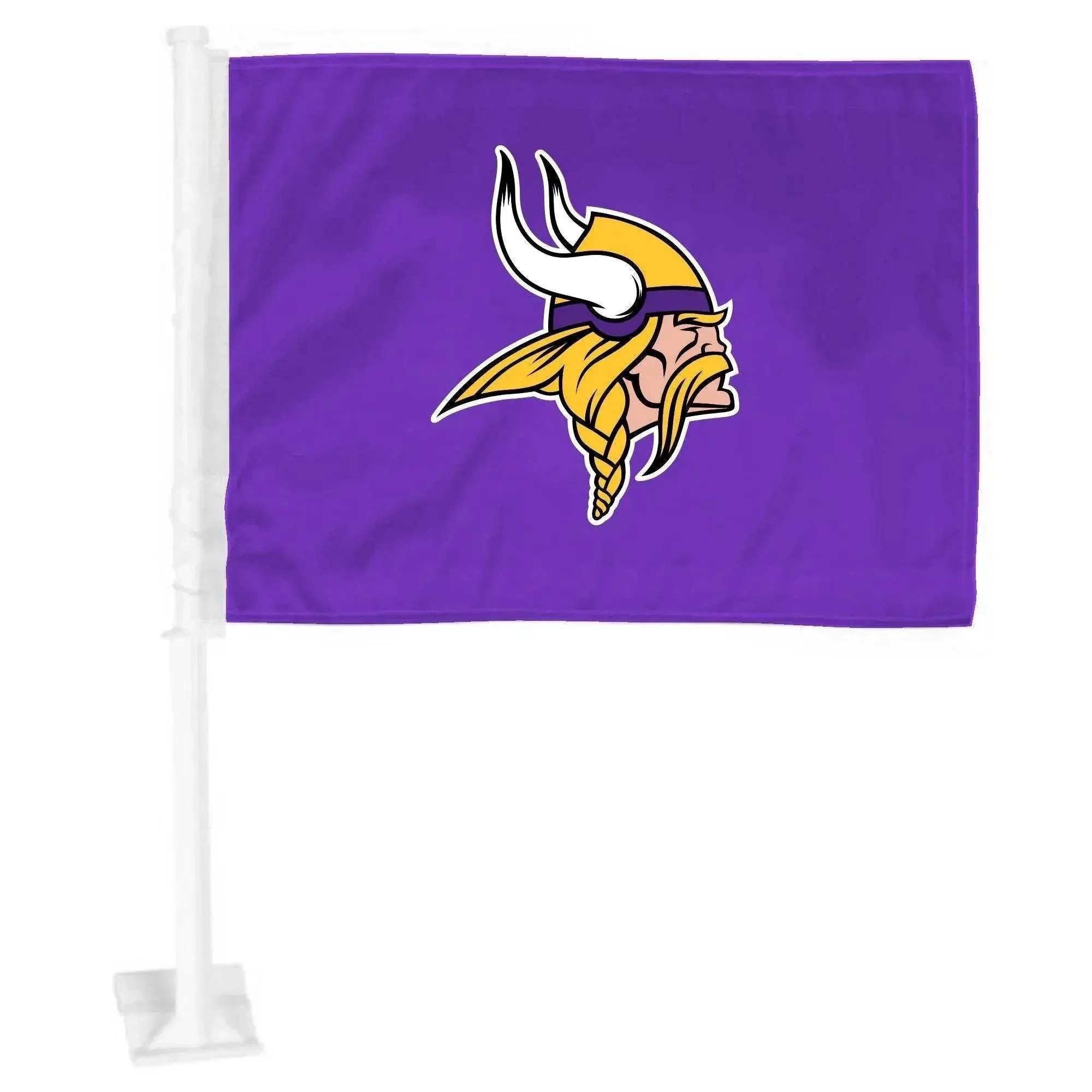 Minnesota Vikings Car Flag With Primary Logo Durable Nylon