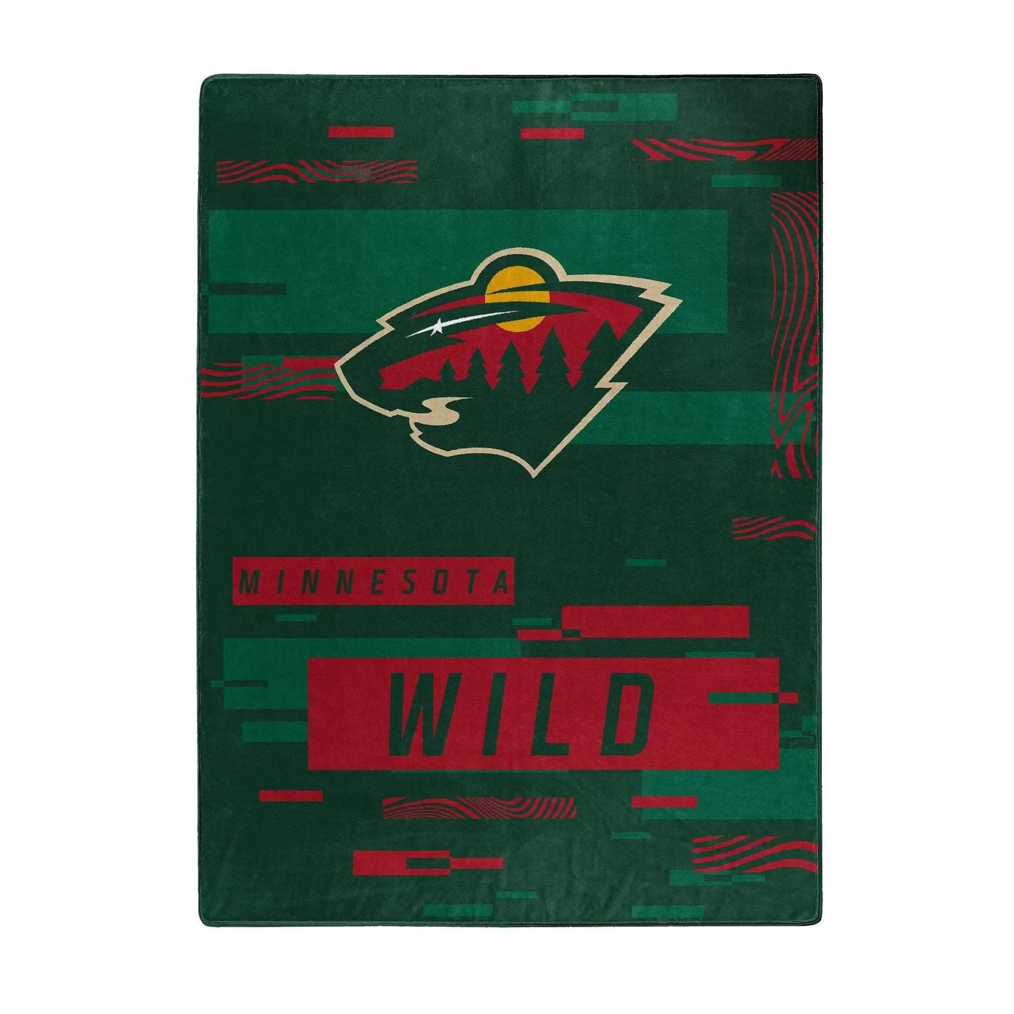 Minnesota Wild Raschel Throw Blanket 60x80 Digitize Design