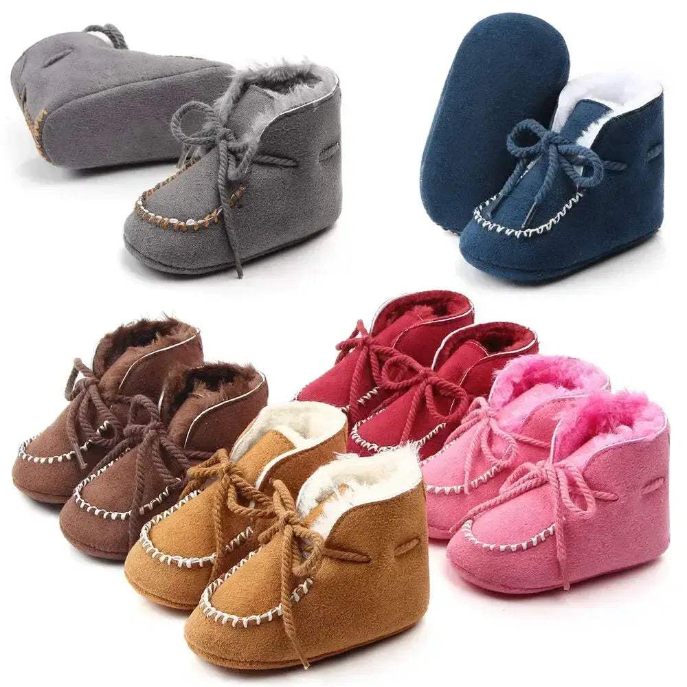 MiYuebb Winter Baby Booties Soft Soled With Plush Fur For Unisex 0-12 Months - Image 3