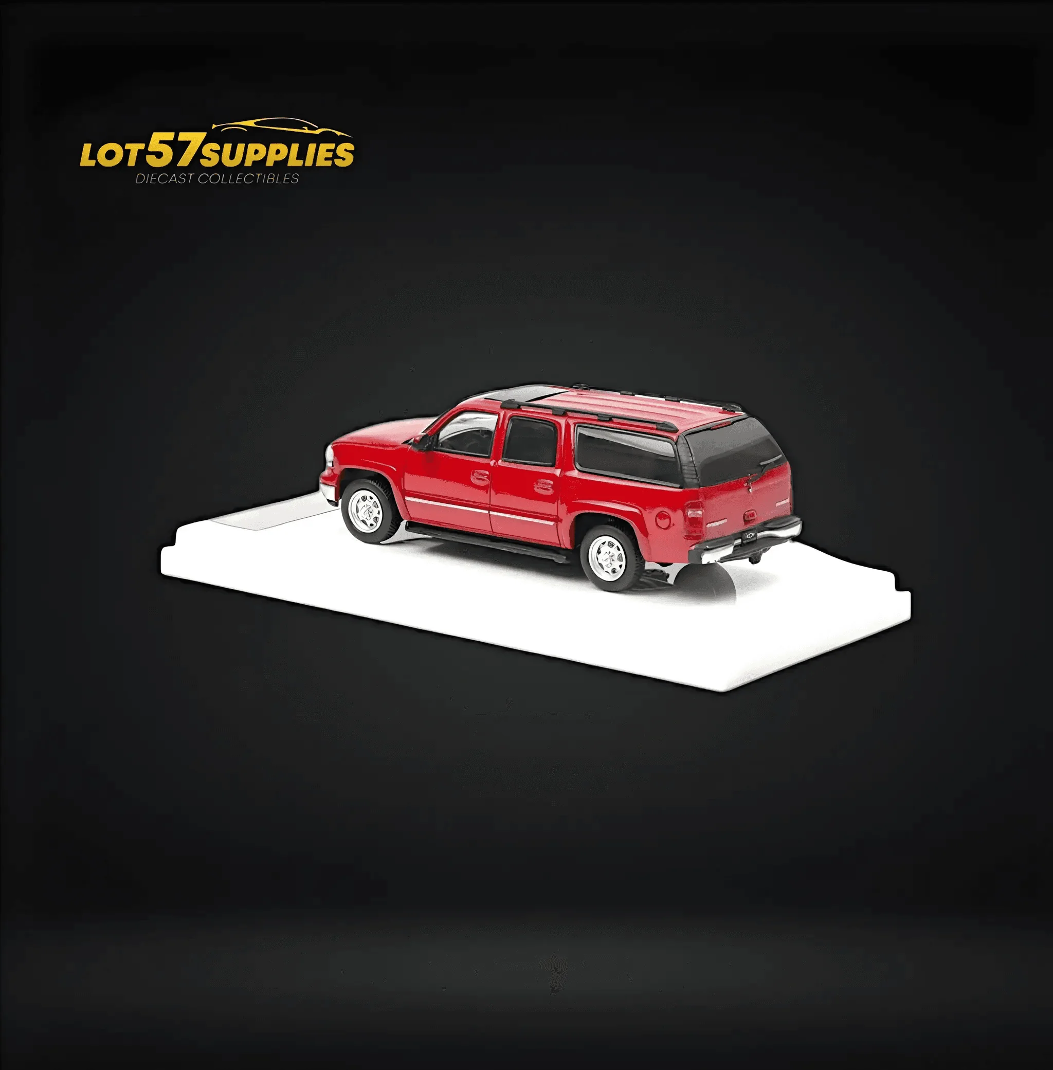 MK Miniatures 2003 Chevrolet Suburban Red 1:64 - Image 2