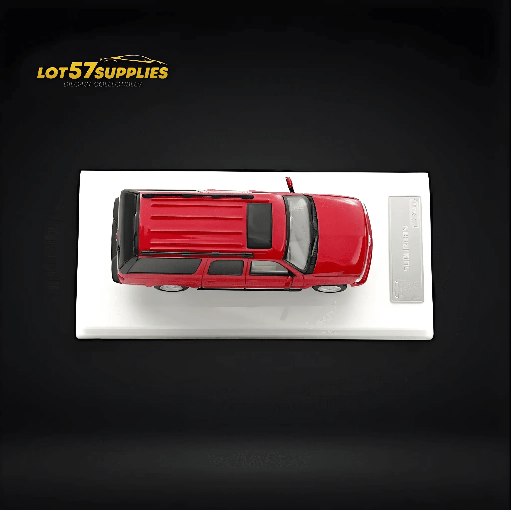 MK Miniatures 2003 Chevrolet Suburban Red 1:64 - Image 3