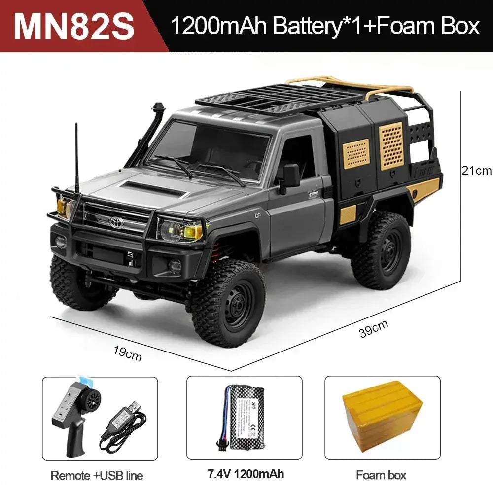 MN82S RC Crawler One Twelfth Scale 4WD Off Road Truck - Image 9