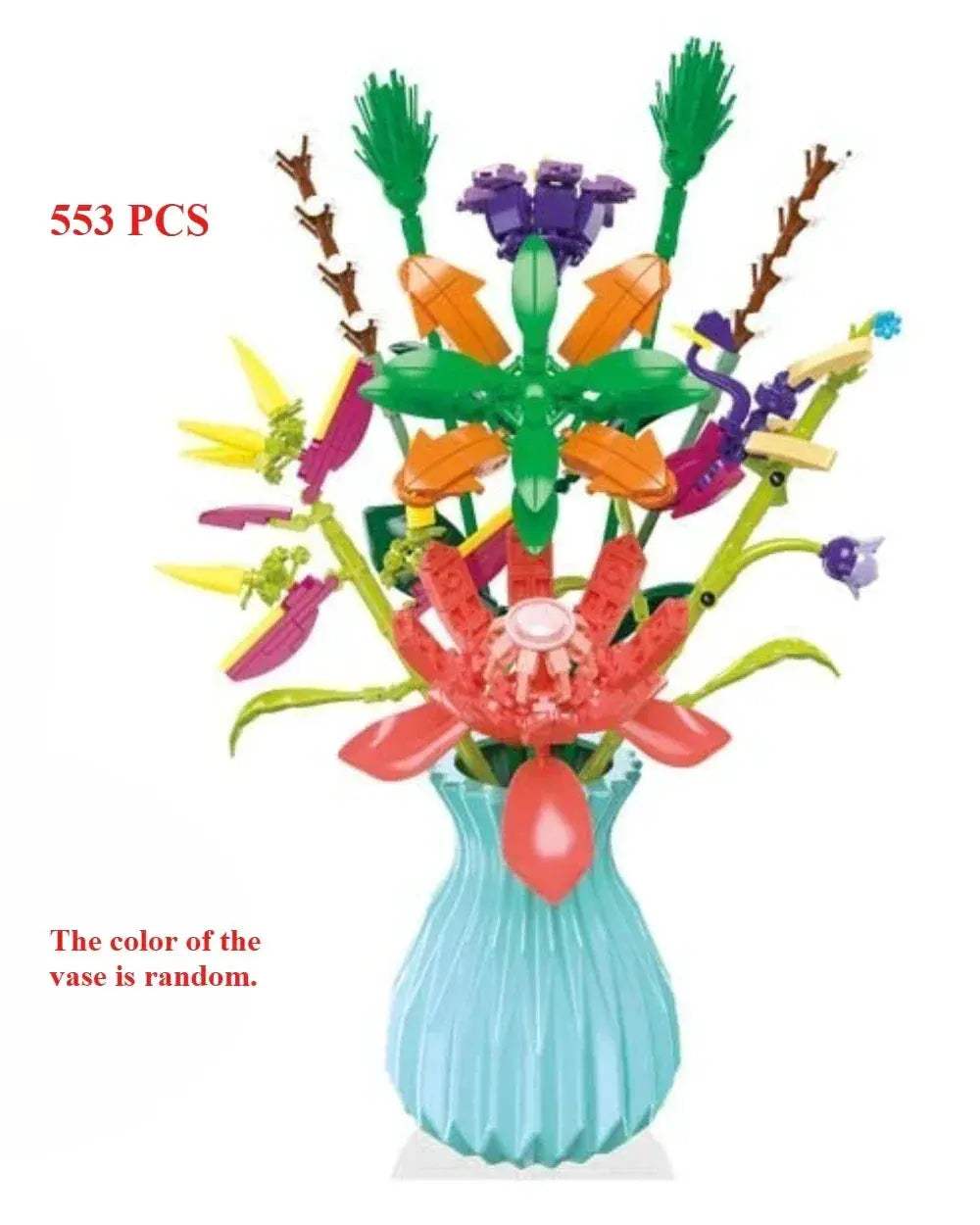 Lego Compatible Flower Bouquet Building Block Set for Home Decor - Image 6