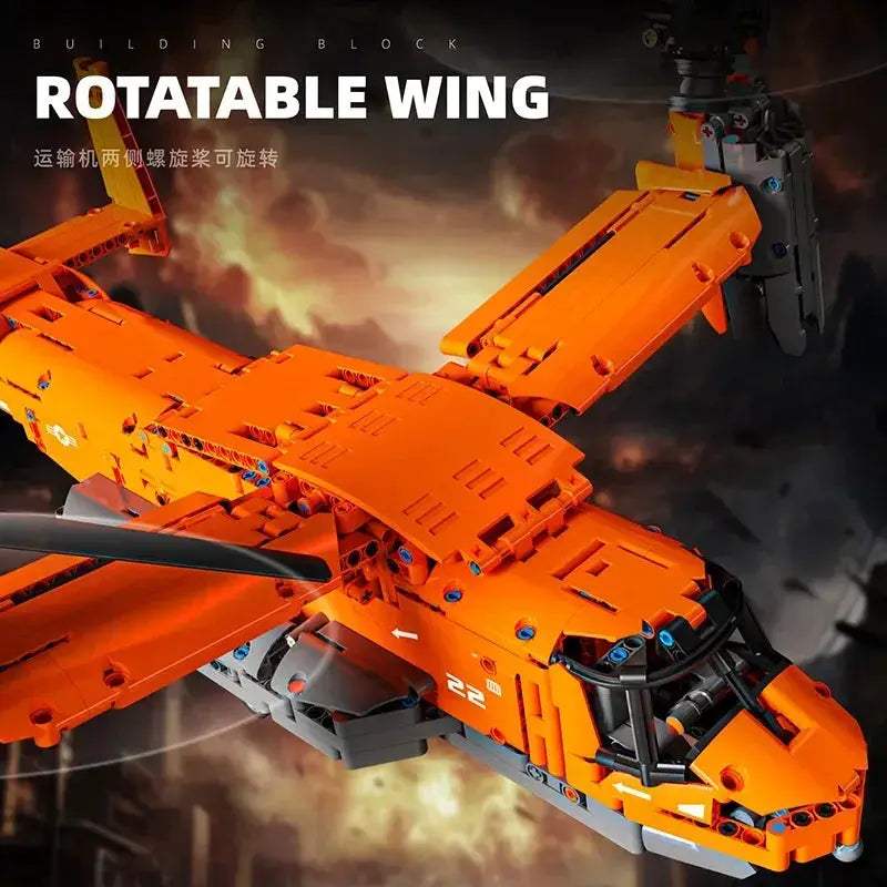 MOC Airplane Building Blocks DIY Educational Model Kit - Image 4