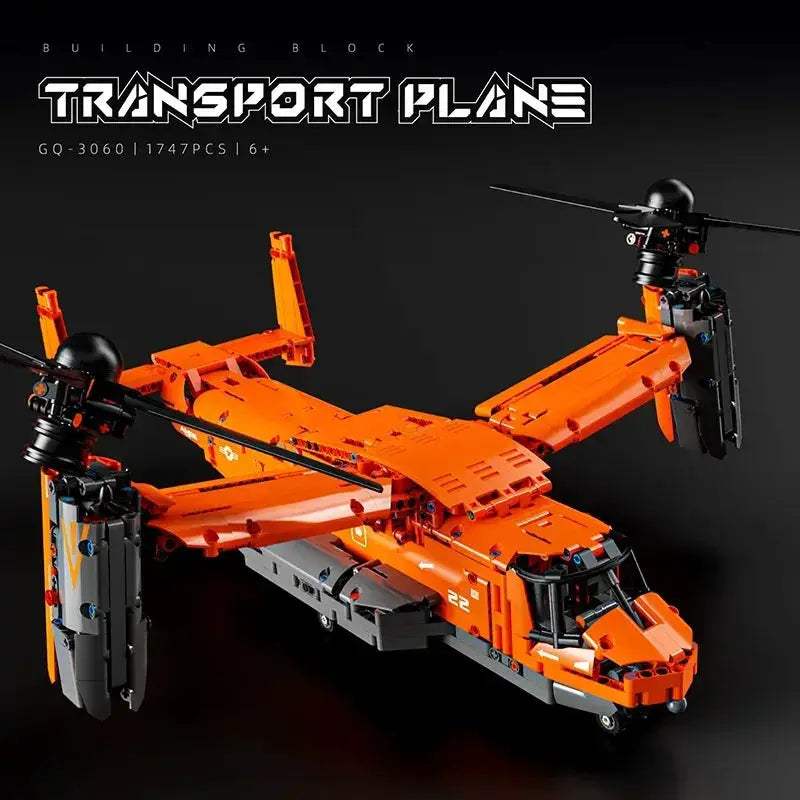 MOC Airplane Building Blocks DIY Educational Model Kit - Image 6