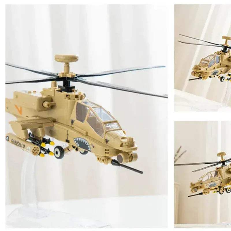 MOC Apache Helicopter Building Blocks Set Lego Compatible - Image 4