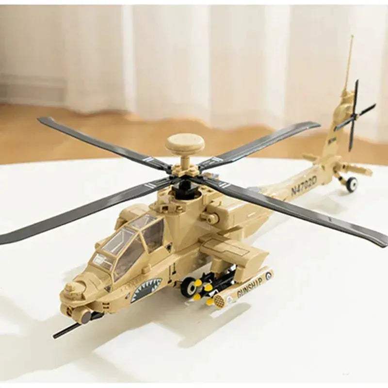 MOC Apache Helicopter Building Blocks Set Lego Compatible - Image 5