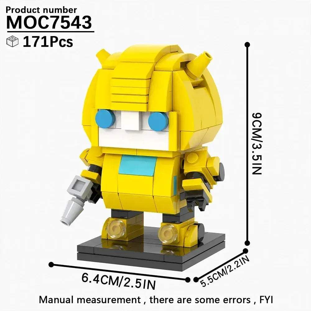 MOC Autobots BrickHeadzed Educational Building Blocks Set For Kids - Image 3