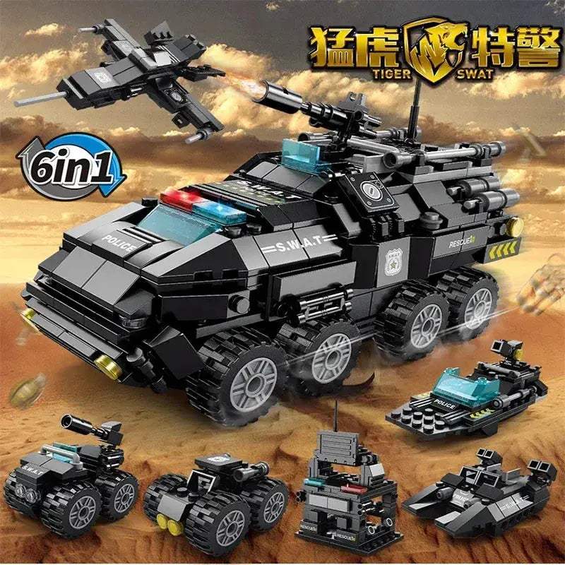 MOC Building Blocks Military Tank Construction Set Educational Toy - Image 2