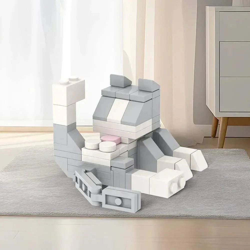 MOC Cute Kitten BrickHeadz Building Blocks Set Ideal Gift For Adults - Image 12