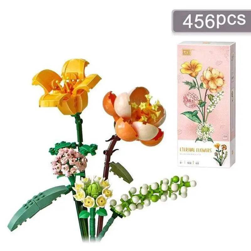 MOC Deluxe Building Blocks Potted Flower Diy Gift For Girls - Image 15